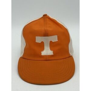 Vintage University of‎ Tennessee Trucker Hat Mesh Snapback Cap Made in USA S/M